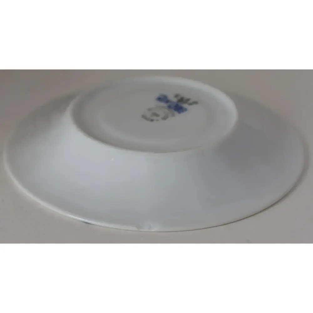 Royal Copenhagen Blue Flowers Angular Saucers for Bouillon Cup X-5 MINT 10/8608